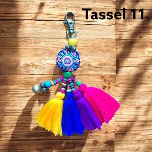 Colorful Tassel Key Holder